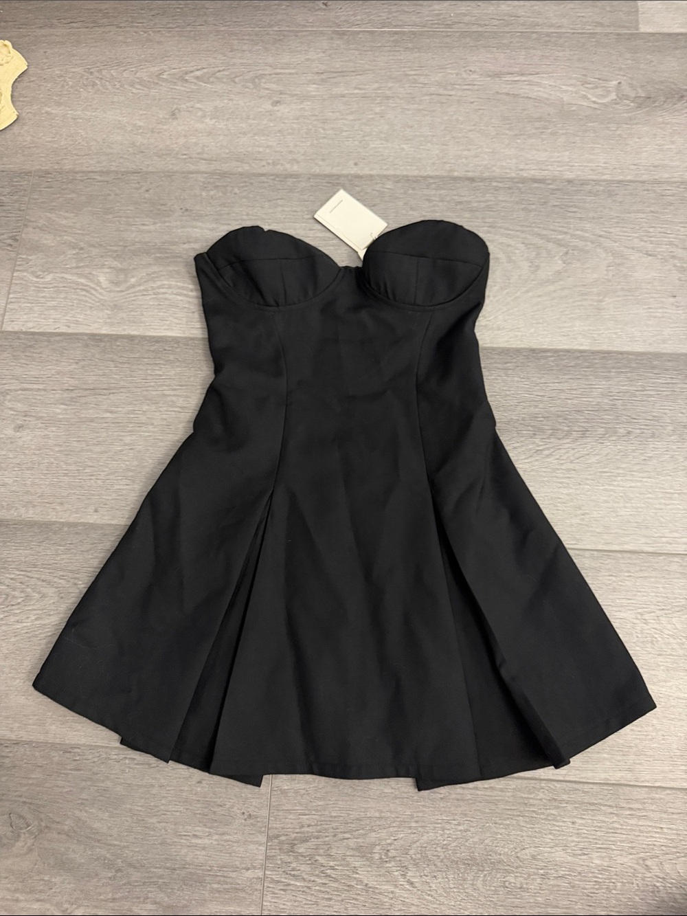 Peppermayo Strapless Black A-Line Mini Dress - Picture 2 of 4